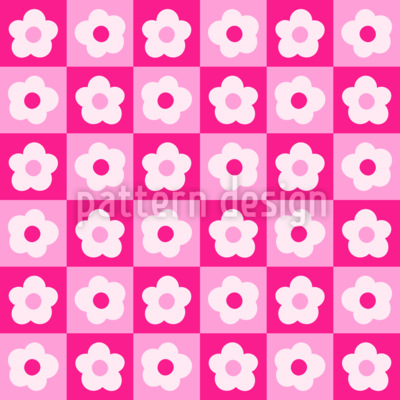 Cuadros florales retro Estampado Vectorial Sin Costura