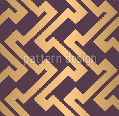 Luxury Golden Geometric Seamless Vector Pattern Design