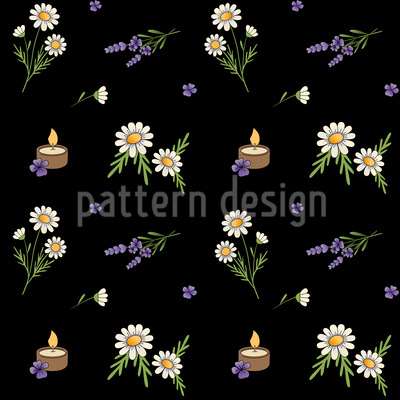 Misterioso ritual de bienestar Estampado Vectorial Sin Costura