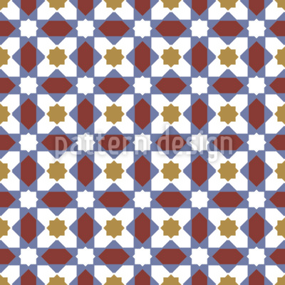 Arabische Mosaikfliese Nahtloses Vektormuster