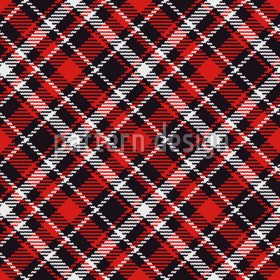 Diagonaler Retro-Tartan Nahtloses Vektormuster