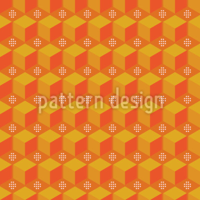 Grade Sunny Cube Design de padr&atilde;o vetorial sem costura