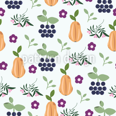 Fruta de estilo plano Estampado Vectorial Sin Costura