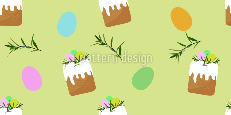 Mezcla de huevos de pascua Estampado Vectorial Sin Costura