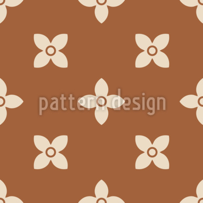 Kleine Retro-Blumen Nahtloses Vektormuster