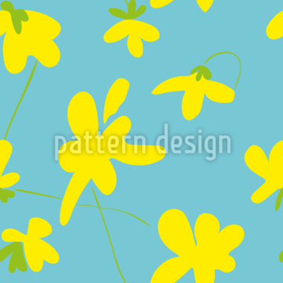 Abstrakte Fr&uuml;hlingsblumen Nahtloses Vektormuster