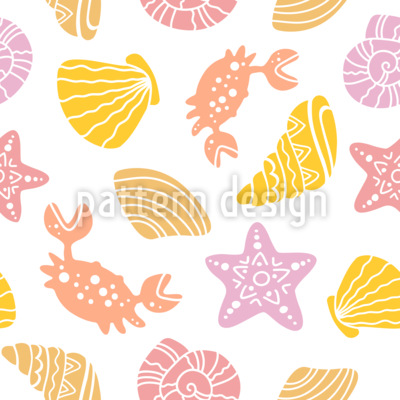 Okyanusta bulundu Dikişsiz Vekt&ouml;r Desen Tasarımı