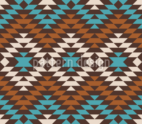 Kilim atemporal de diamantes aztecas Estampado Vectorial Sin Costura