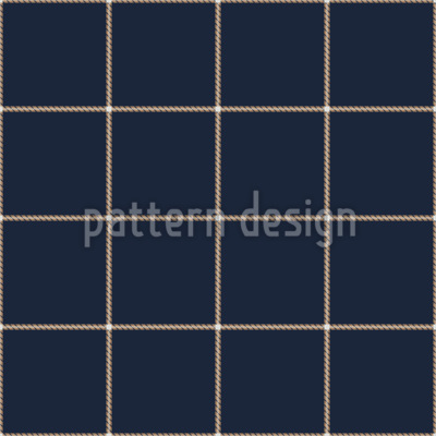Tartan bleu marine minimaliste Motif Vectoriel Sans Couture
