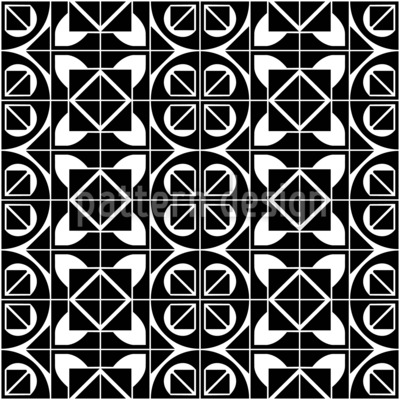 Grille en mosa&iuml;que moderne Motif Vectoriel Sans Couture