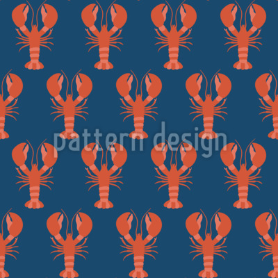 Langostas atrevidas Estampado Vectorial Sin Costura