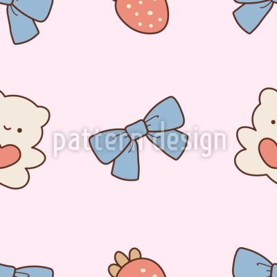 Dulces golosinas de peluche Estampado Vectorial Sin Costura