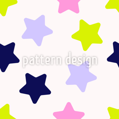 Starlets simples Estampado Vectorial Sin Costura