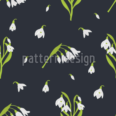 Flor de campanilla Estampado Vectorial Sin Costura