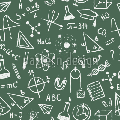 School Blackboard Seamless Vector Pattern Design