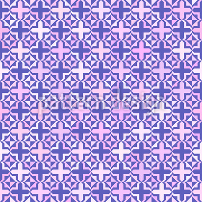 Cruces de azulejos Estampado Vectorial Sin Costura