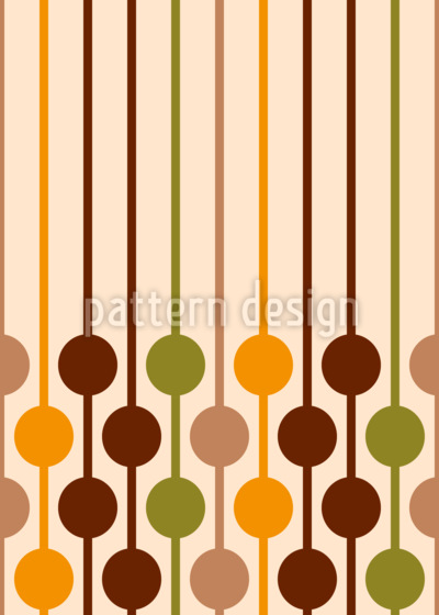 Puntos retro colgantes Estampado Vectorial Sin Costura