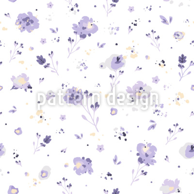 Suave felicidad floral Estampado Vectorial Sin Costura