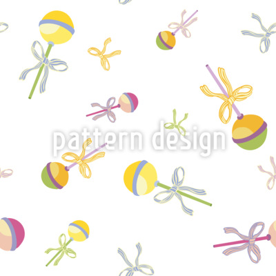 Geburtstags-Lollipops Nahtloses Vektormuster