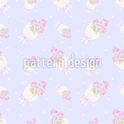 Eingewickelte Blumenstr&auml;u&szlig;e Nahtloses Vektormuster