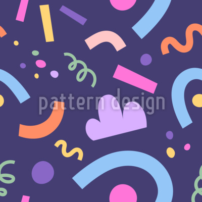 Caos de formas Estampado Vectorial Sin Costura