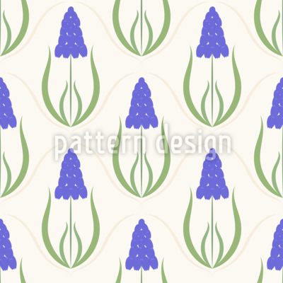 Geometrische Muscari Nahtloses Vektormuster