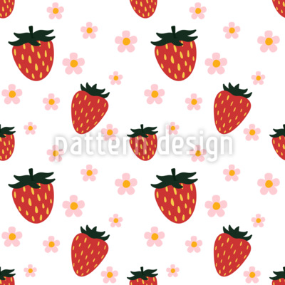Fresas dulces Estampado Vectorial Sin Costura