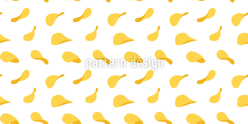 Kartoffelchips Nahtloses Vektormuster