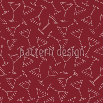 Cocktailglazen Naadloos vectorpatroon ontwerp