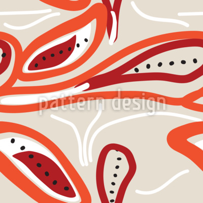 Abstracte curvevorm Naadloos vectorpatroon ontwerp