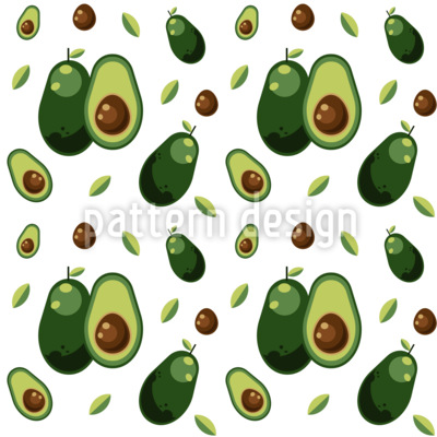 Avocado-Himmel Nahtloses Vektormuster