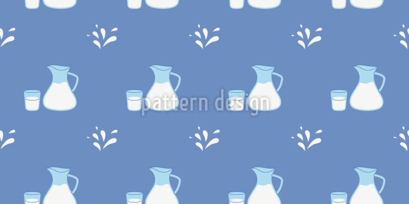Milch Nahtloses Vektormuster