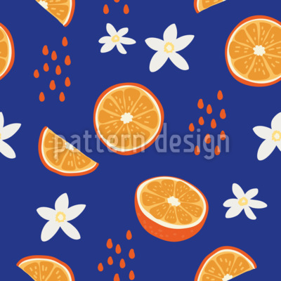 Todo sobre las naranjas Estampado Vectorial Sin Costura