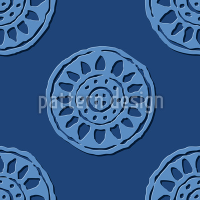 Reliquias lunares Estampado Vectorial Sin Costura