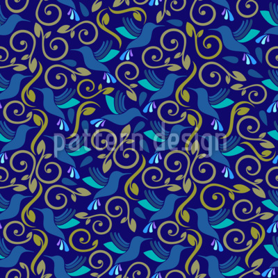 Midnight Hedge Life Design de padr&atilde;o vetorial sem costura