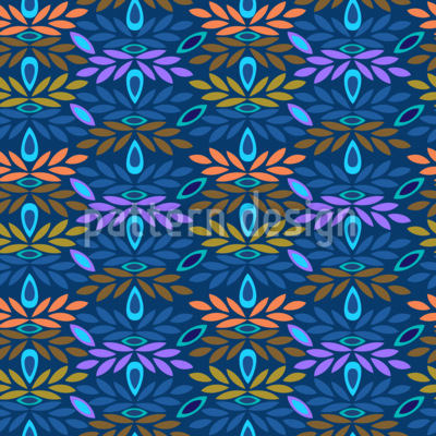 Ramitas de medianoche Estampado Vectorial Sin Costura