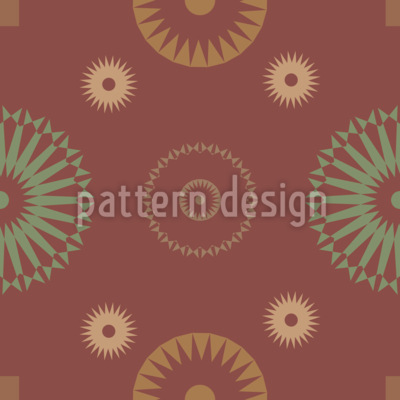 Jordbundet Mandala-symmetri S&oslash;ml&oslash;s vektorm&oslash;nsterdesign