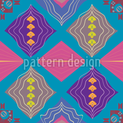 Formas abstractas de diamante  Estampado Vectorial Sin Costura