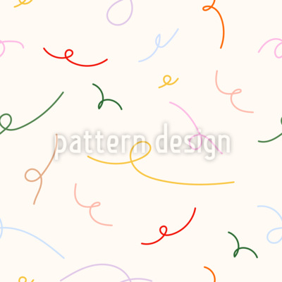 Garabatos juguetones Estampado Vectorial Sin Costura