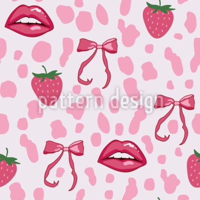Taches de fraises Motif Vectoriel Sans Couture