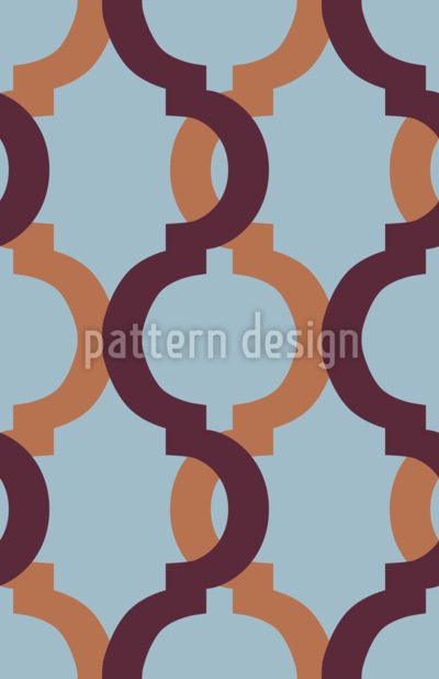 Marockanskt spalj&eacute;n&auml;t S&ouml;ml&ouml;s vektorm&ouml;nsterdesign