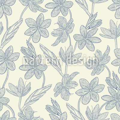 Gigli artistici della linea vintage disegni vettoriali senza cuciture