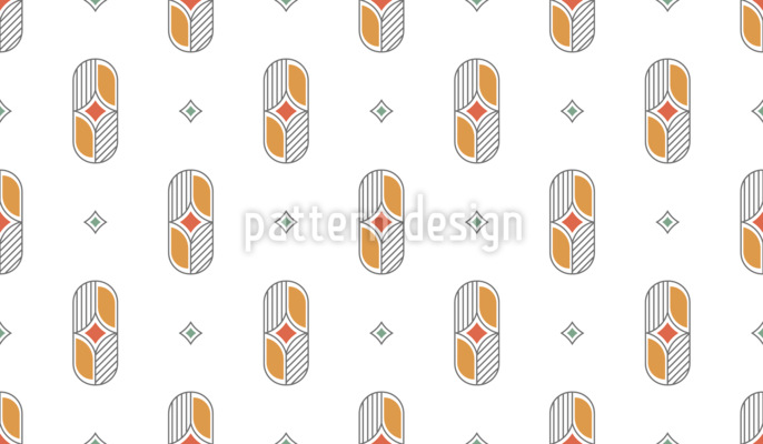 Capsula Art Deco geometrica disegni vettoriali senza cuciture