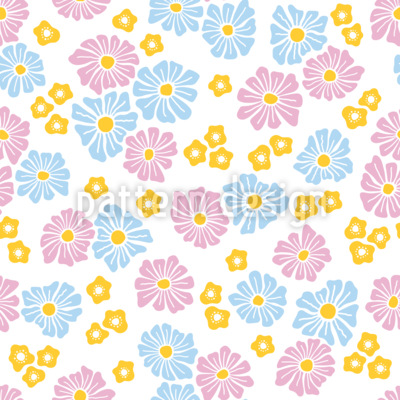 Sommerliche Boho-G&auml;nsebl&uuml;mchen Nahtloses Vektormuster