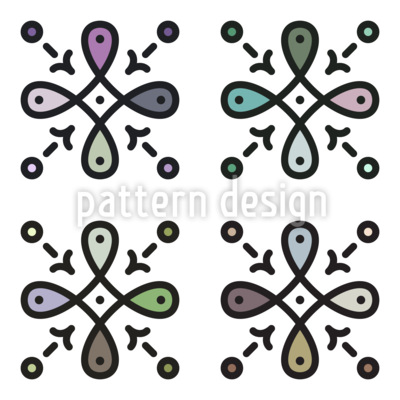 Circuito tradicional de Kolam Design de padr&atilde;o vetorial sem costura