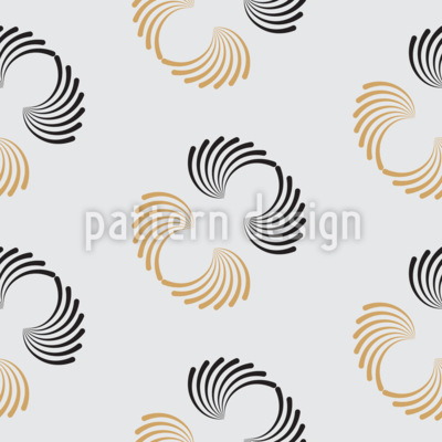 Swirling Arc Geometry Seamless Vector Pattern Design