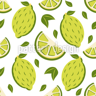 Świeże zbiory limonki bezszwowy wz&oacute;r wektorowy.