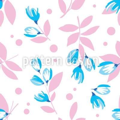 Floral de laurier-rose Motif Vectoriel Sans Couture
