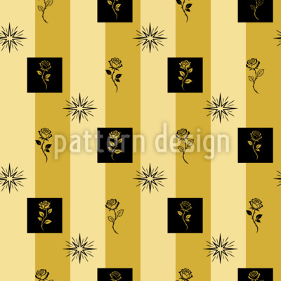 Vintage strepen met rozenstempels Naadloos vectorpatroon ontwerp