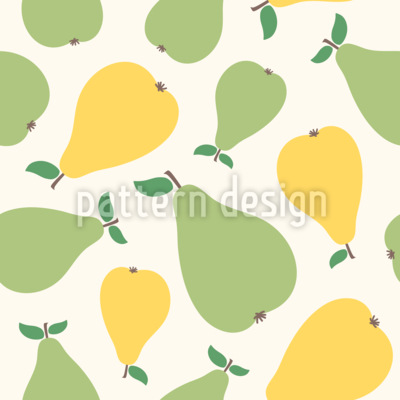 Peras veraniegas Estampado Vectorial Sin Costura
